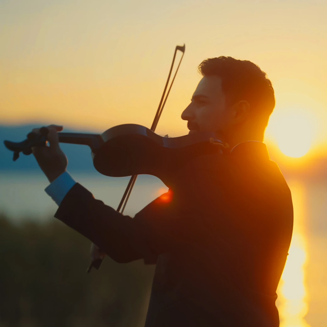 Until I Found You — Petar Mark playing violin by the water at sunset